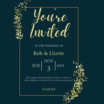 wedding invite